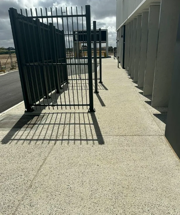 Commercial concrete pathway
